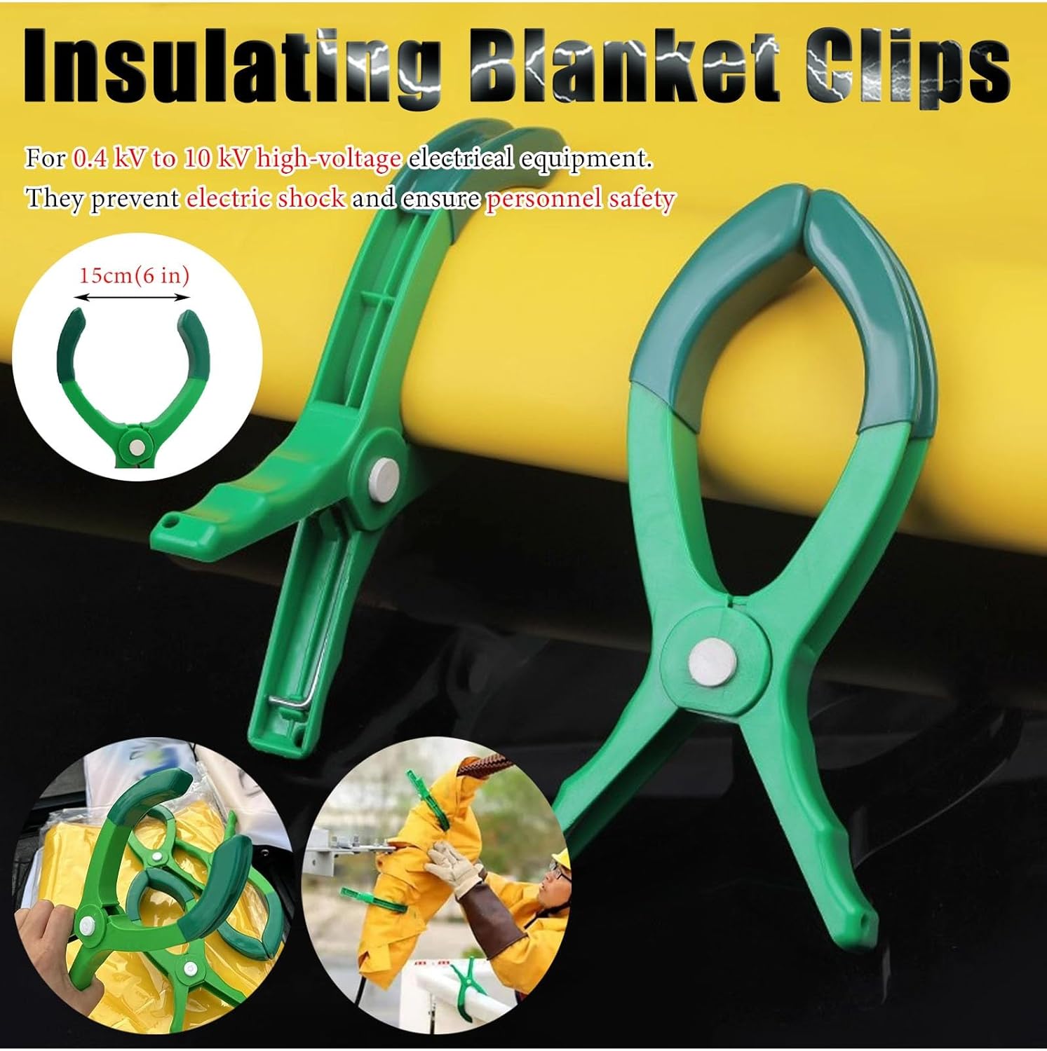 Insulating Blanket Flexible Voltage Insulation Blankets 10KV, Safety Tool Electric Shock Covering Mat for Underground Lines, Yellow Electrician EVA Insulated Pad(150x100cm(59"x39.3"))
