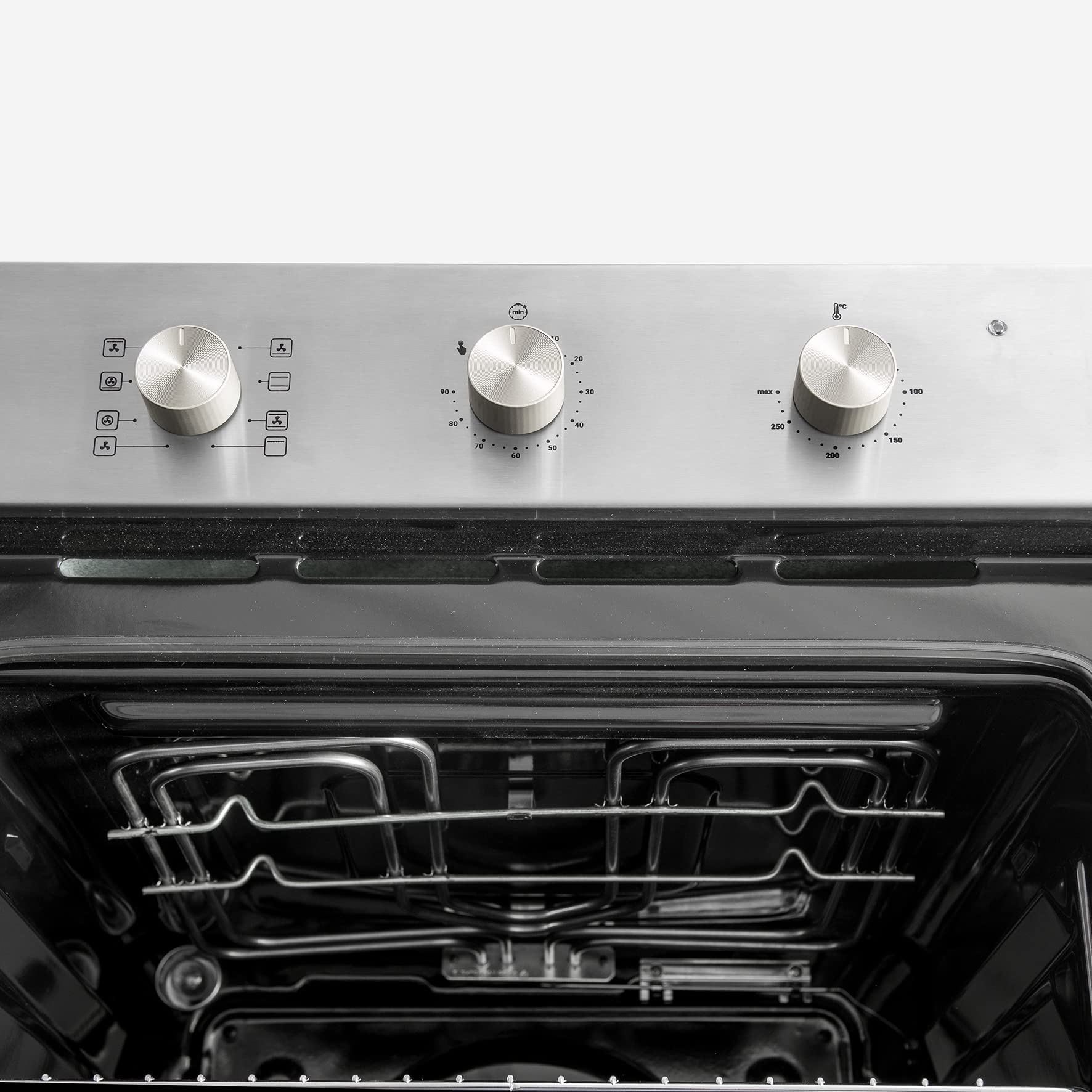 UNIVERSALBLUE Horno Multifunción INOX | Capacidad 66 L | Clasificación Energética A+ | 3300 W |Temporizador | 5 Modos | Doble Cristal