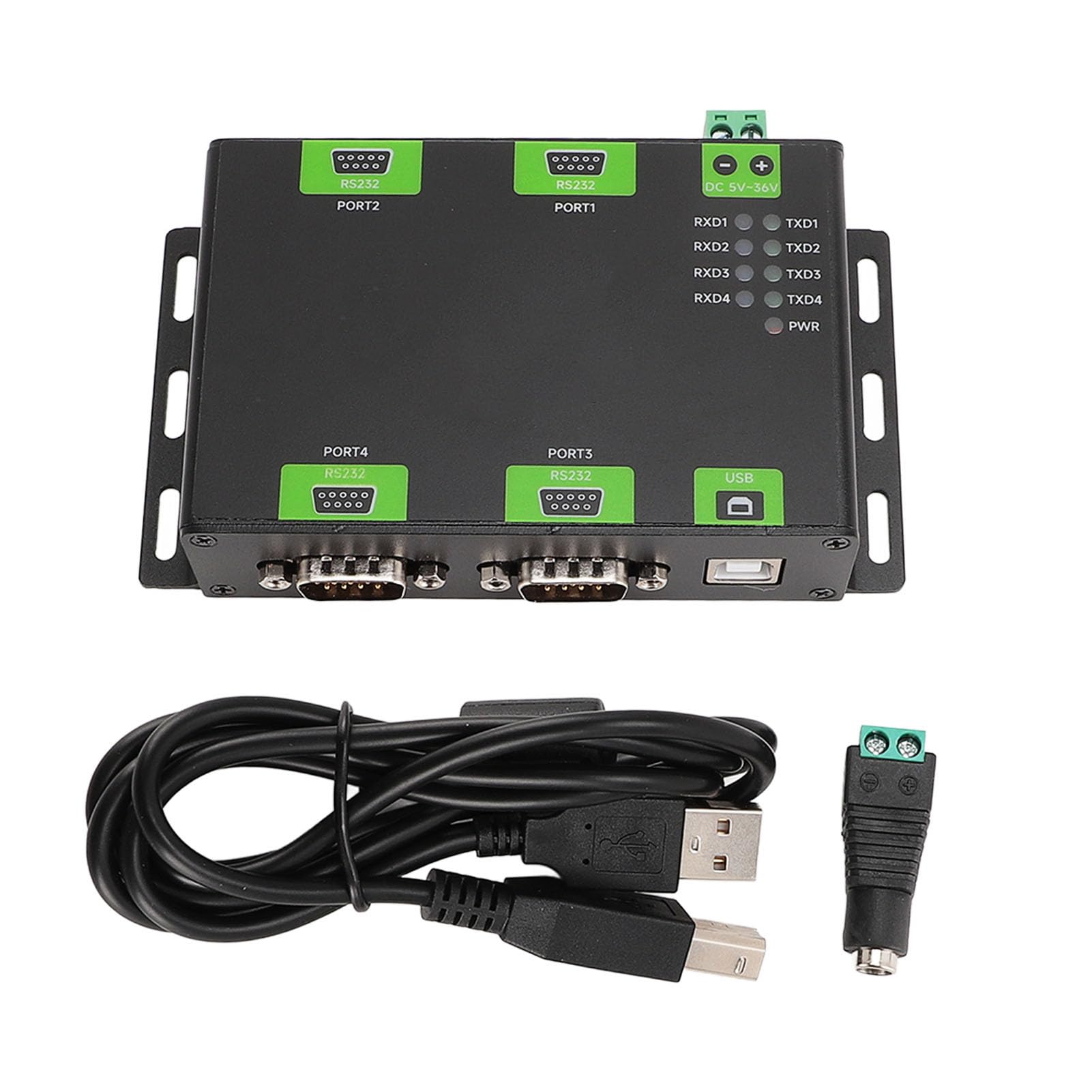 Ausla Przemysłowy Konwerter USB na 4CH RS232, FT4232HL Izolowany