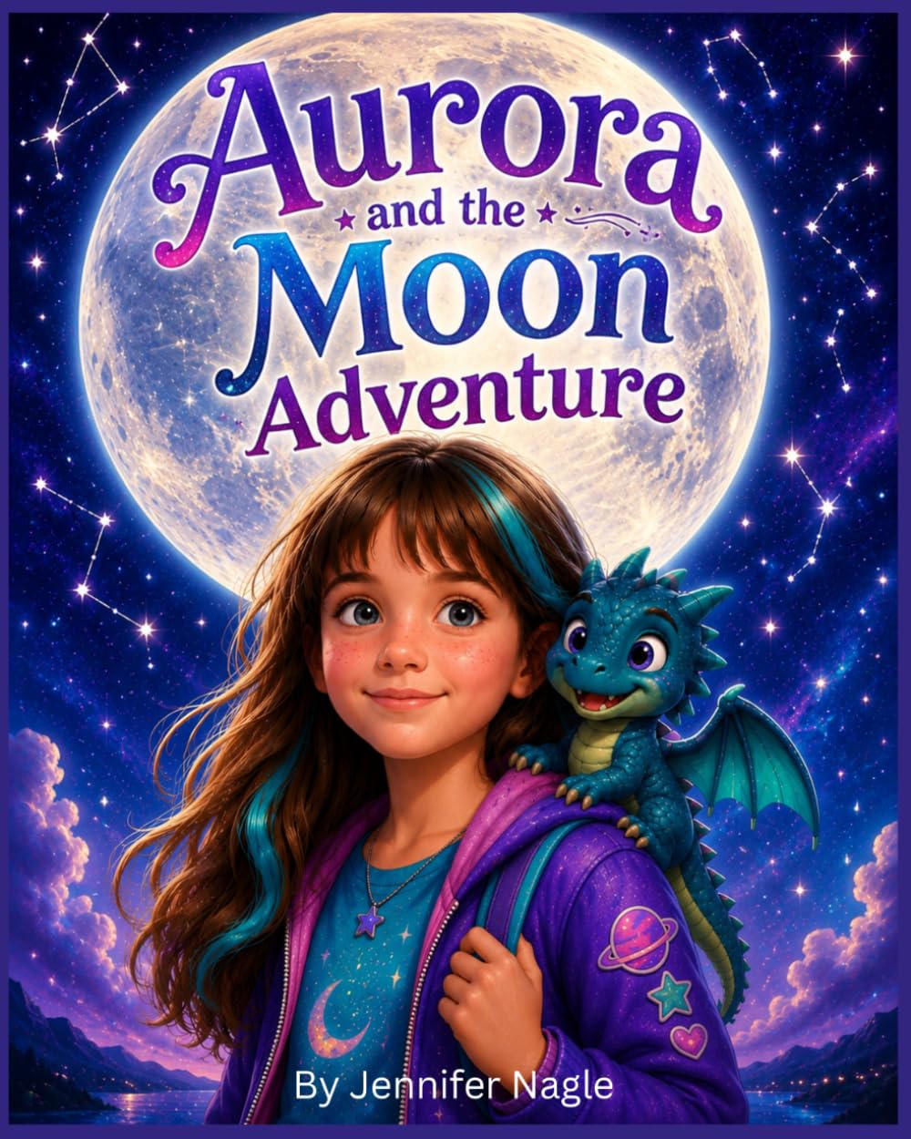 Aurora and the Moon Adventure: Big Adventures. Tiny Dragon. Real Space Facts. (Aurora the Explorer Series)