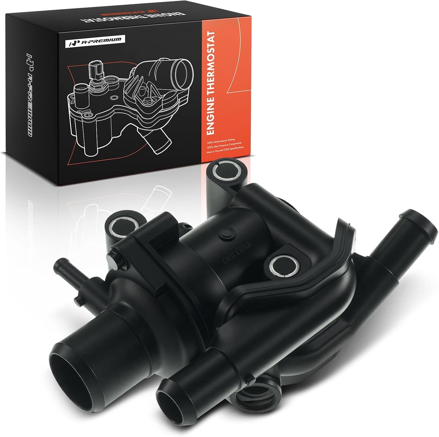 A-Premium Thermostat Housing Assembly Compatible with Ford Focus 2000-2004 Escape Mazda Tribute 2001-2004 L4 2.0L