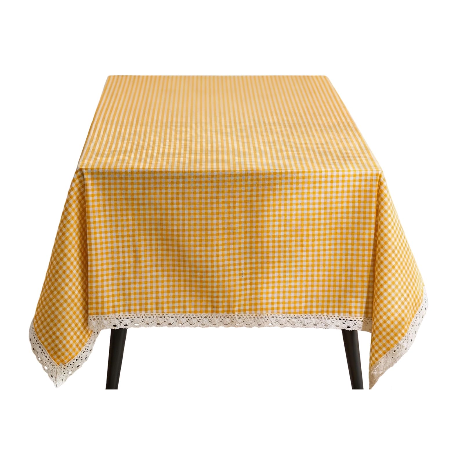 Woedpez Multipurpose Cotton Table Cover Decorative & Functional Attractive Pattern Designs Table Cloth 2 Size for Dining Living Room Trim Trim Runner