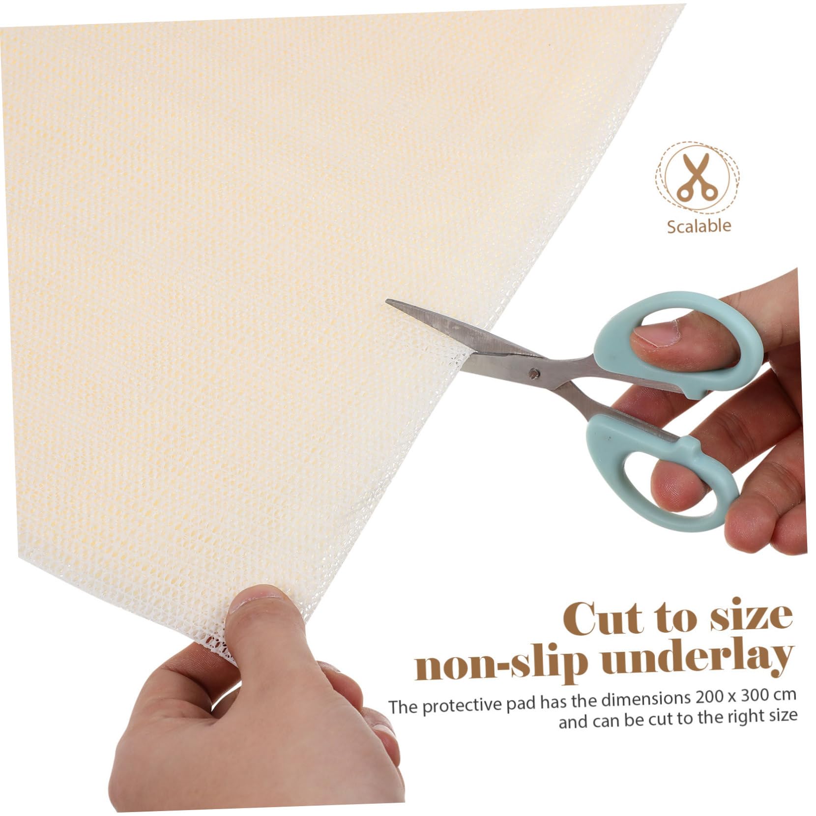 Zerodeko Tapis Antidérapant comme-Tapis Surface Antidérapante en PVC 200x300cm et Protection du Sol pour Éviter Le Glissement Curling
