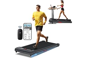 UNDER DESK TREADMILL, HOME OFFICE TREADMILL, 10% INCLINE