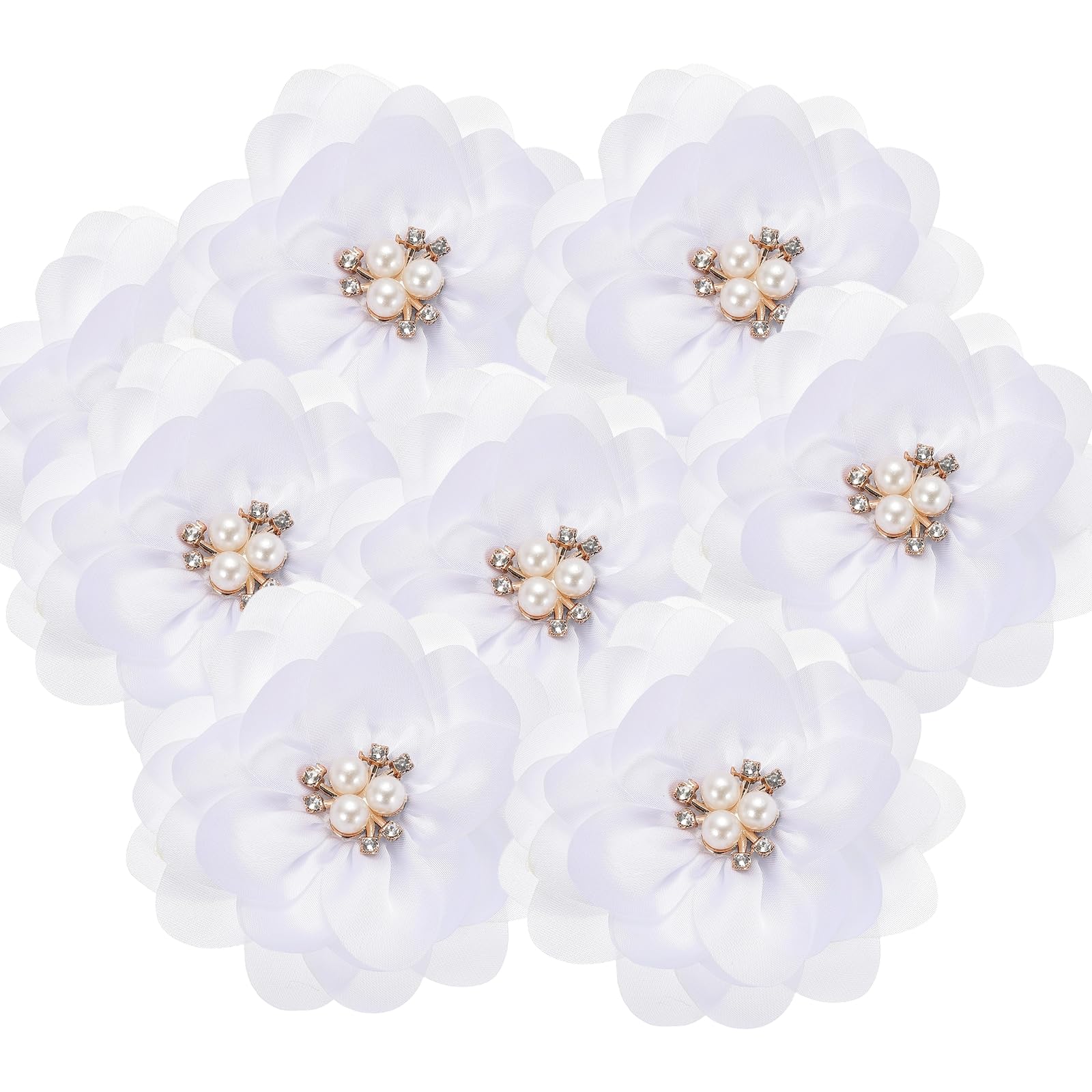 Fleurs en mousseline de soie pour décoration de mariage et loisirs créatifs fait main