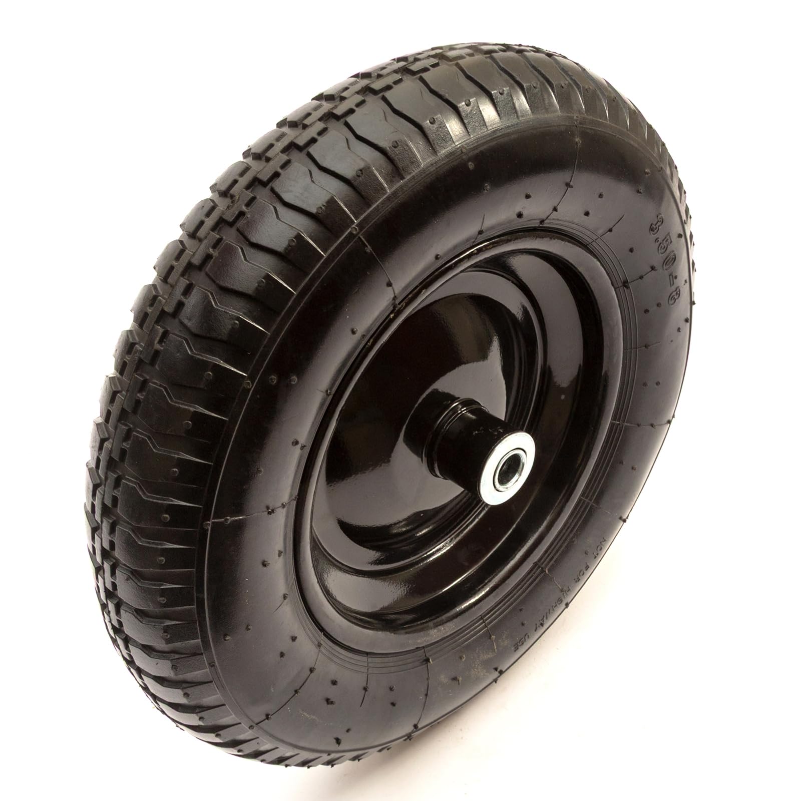 Petrolscooter Black 14 Inch Wheelbarrow Wheel, 3.50-8