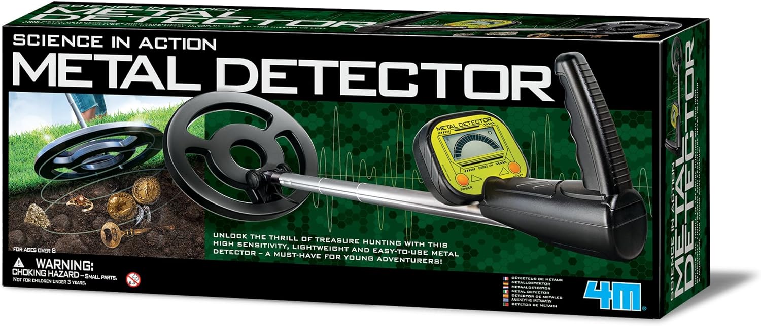 Science in Action Metal Detector - (1 Pc.) - Lightweight Outdoor Detector for Treasure Hunting