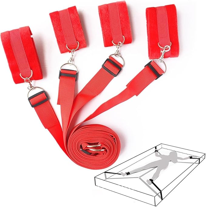Amazon.com: Bed Bondage Restraints Sex Adult BDSM Sex Handcuffs Bed