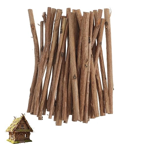 Angoily 100 Pcs Natural Wood Sticks for Crafts - 4