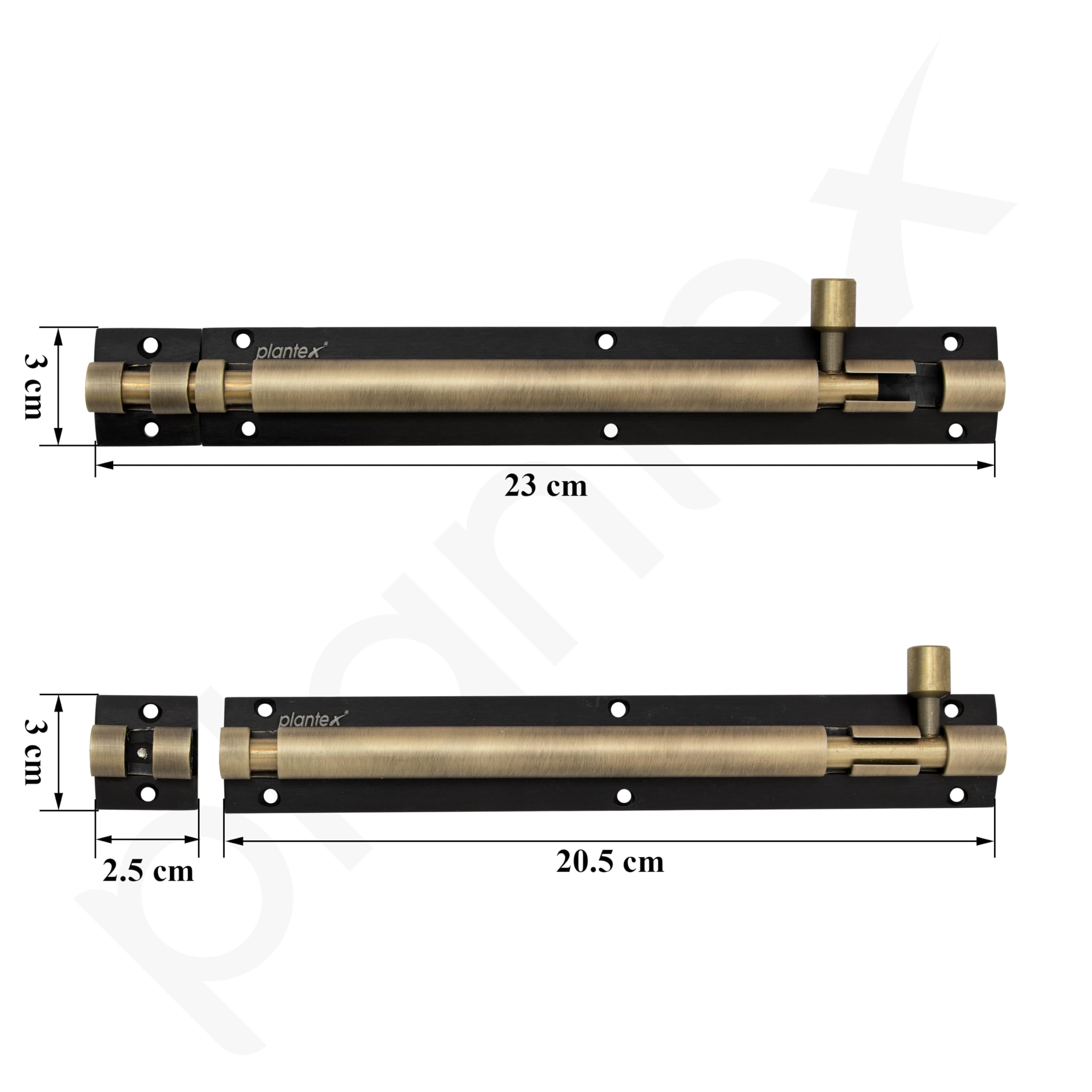 Plantex Stainless Steel 8-inch Tower Bolt/Tower Bolt for Home,Offices Doors and Windows/Tower Bolt for Main Door/Wardrobe Door Latch/Kundi/Chitakini/Door Latch - Pack of 1 (703, Brass Antique) — Amazon image 3
