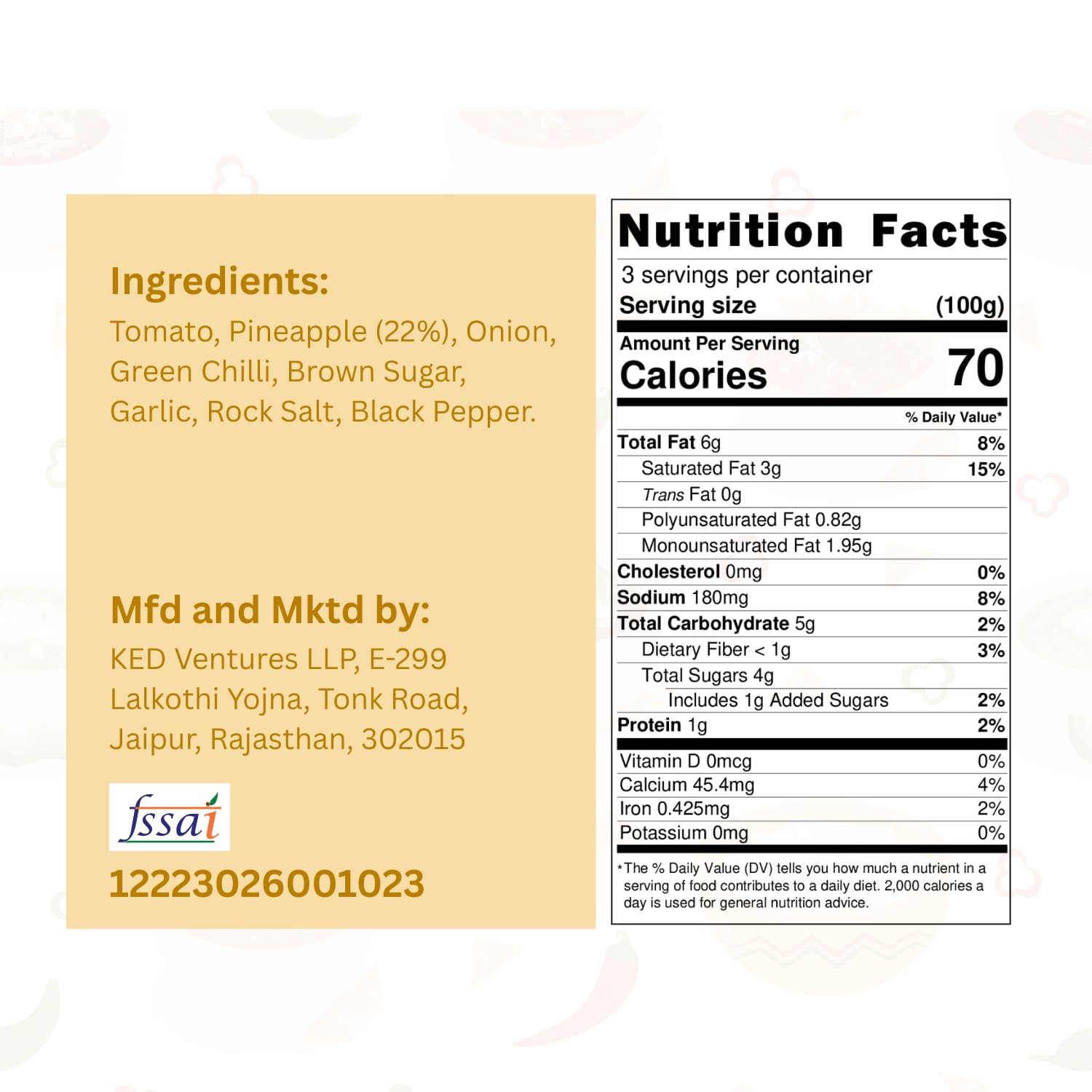 Kitchen Secret Salsa Combo – Tomato, Pineapple & Spicy Jalapeño Salsa – Made with Real Ingredients, No Added Preservatives – Fresh Dip & Topping for Chips, Tacos & Nachos Party Snack – Pack of 3 900g - Image 3 thumbnail