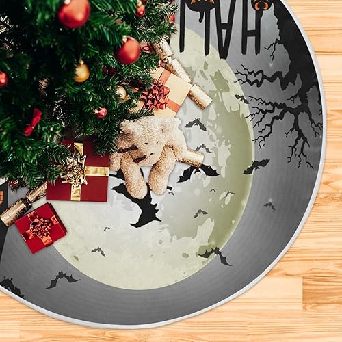 Miniatura 45 de Falda de árbol de Navidad para fiesta de cumpleaños, falda de árbol de 36 pulgadas, globos, tartas, faldas de árbol de Navidad, tapete de pie