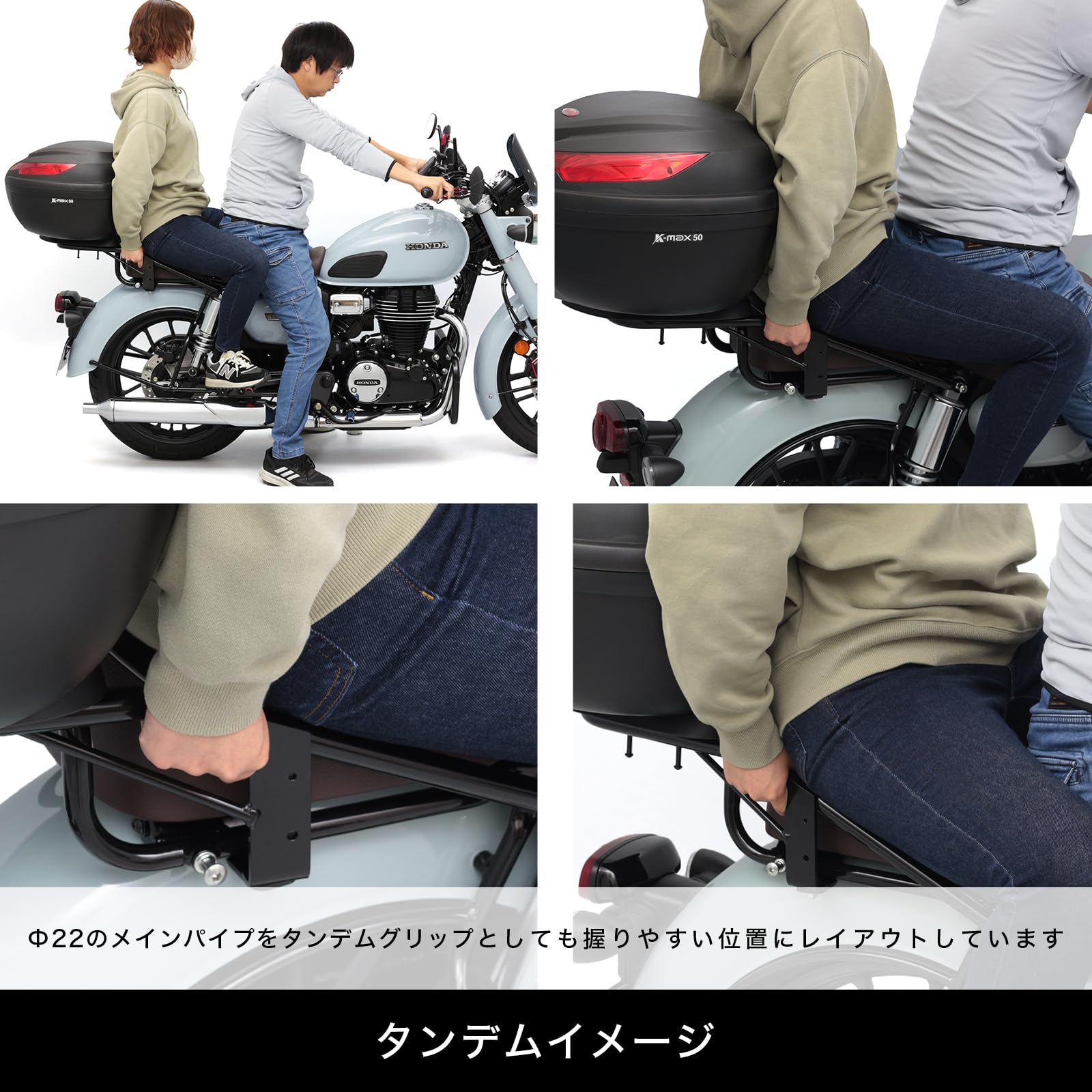Amazon | エンデュランス (ENDURANCE) バイク リア キャリア ブラック+