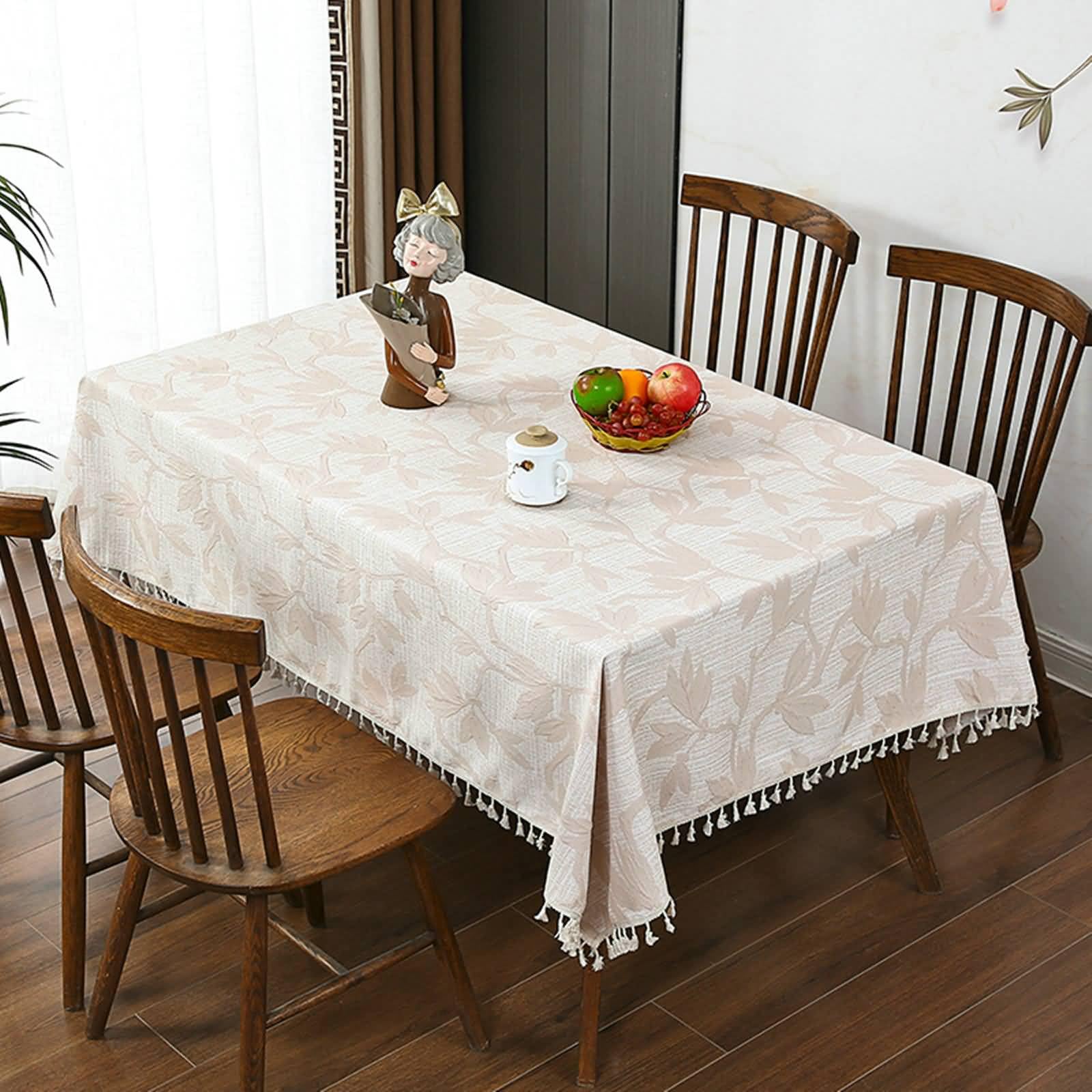 Tovaglia Rettangolare Poliestere, Caffè, 140x270cm