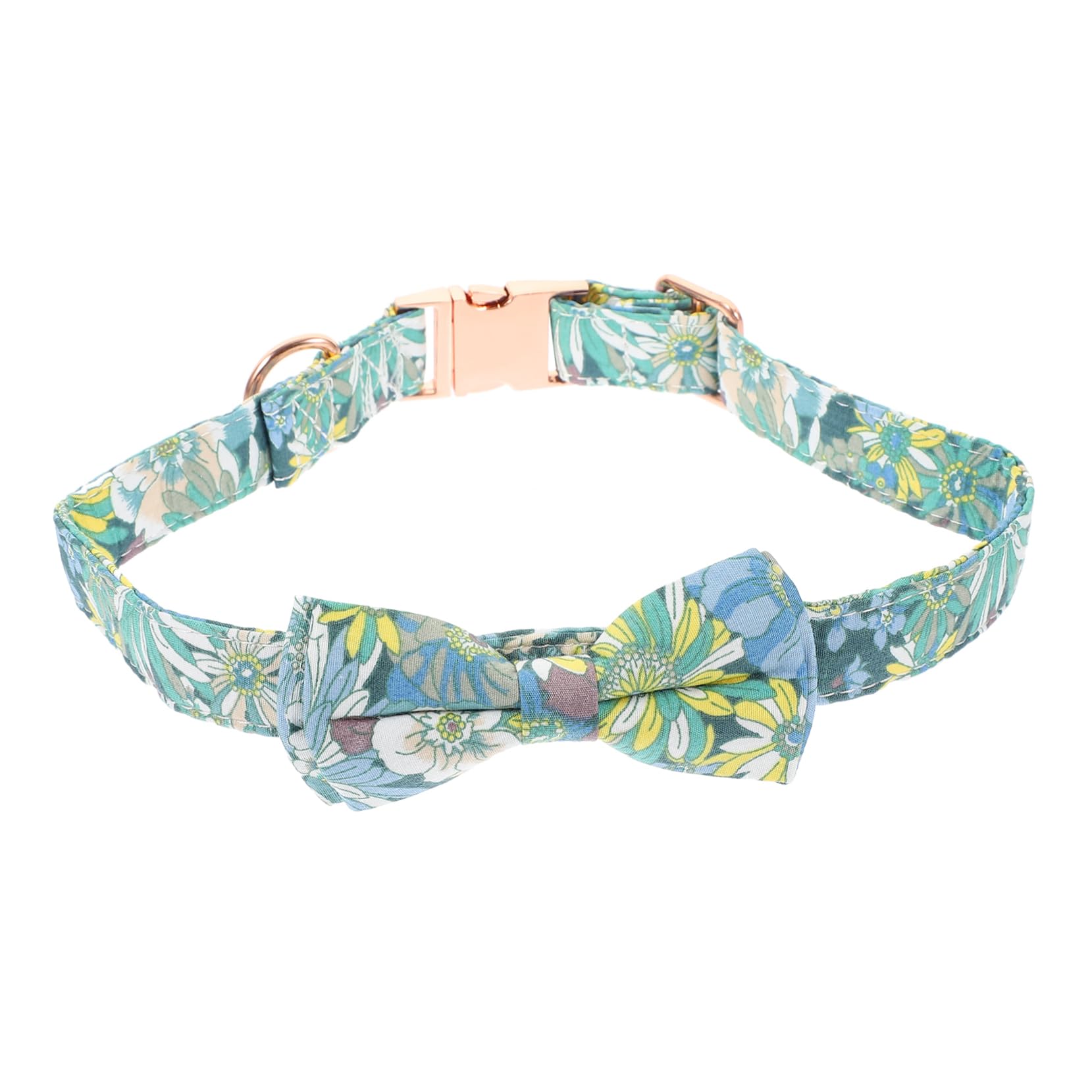 Collar de lazo para gato y cachorro con diseño floral cómodo para mascotas