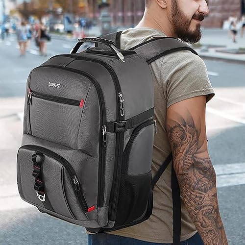 Miniatura 2 de ZOMFELT Mochila con ruedas, mochila de viaje con ruedas, mochila de mano con 3 cubos de embalaje, mochila para laptop con ruedas de 17.3 pulgadas