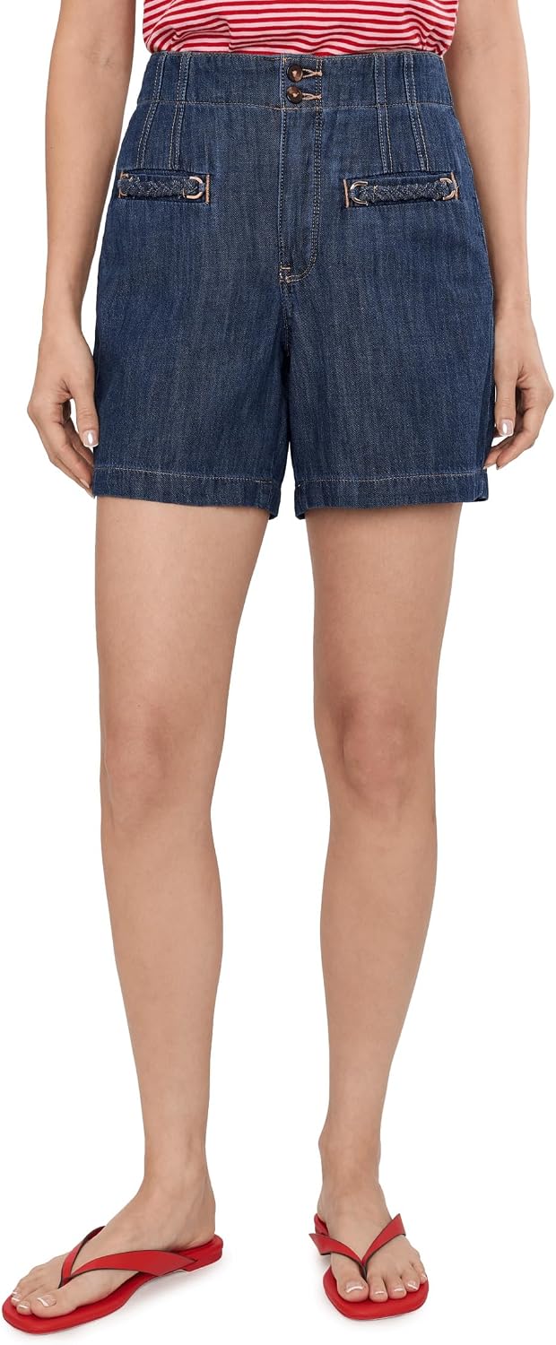 NYDJ Women's Kayla Shorts in Medium Indigo