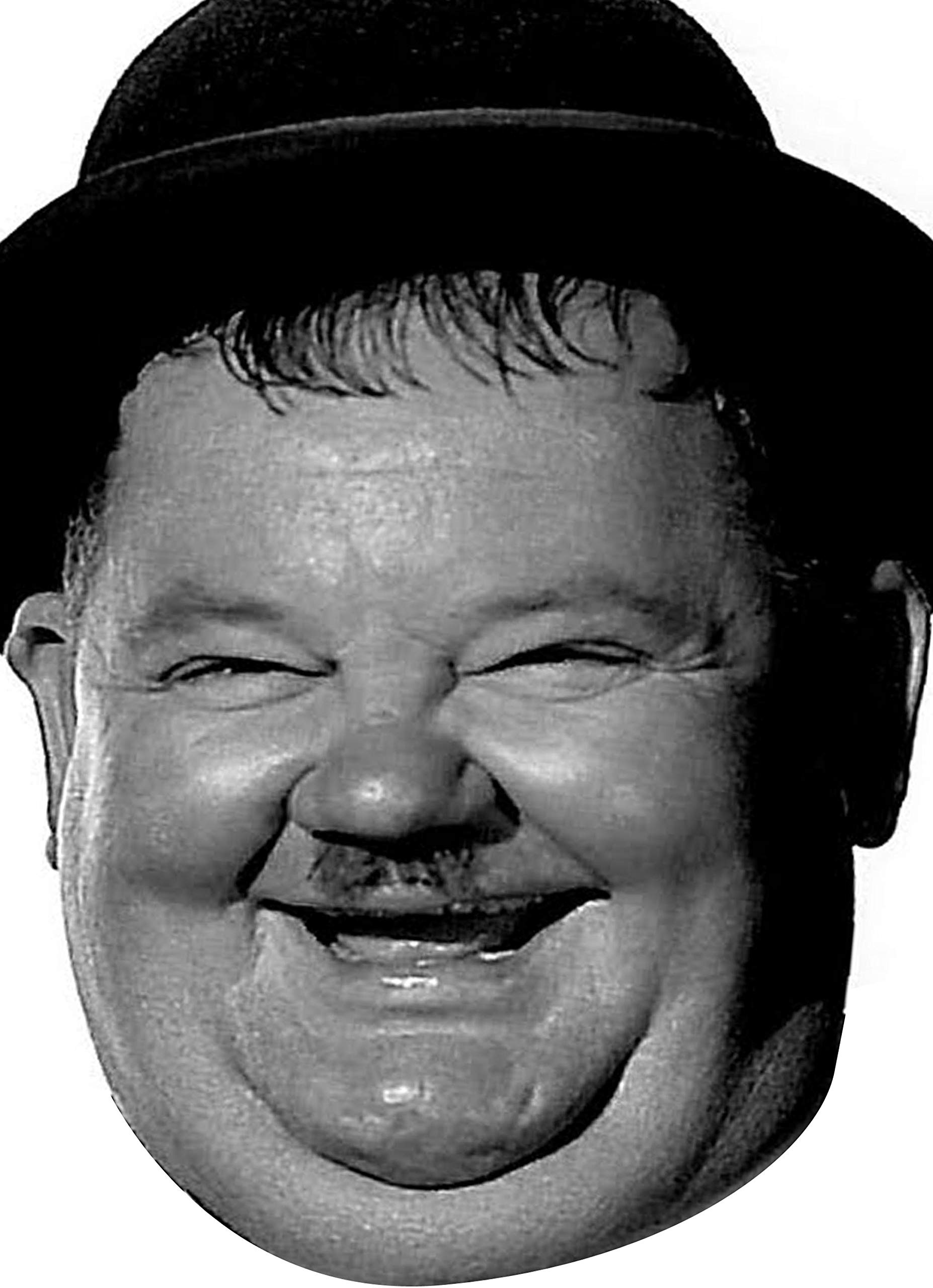 FoxyPrinting Oliver Hardy Tv Star Celebrity Cardboard Party Face Mask Fancy Dress