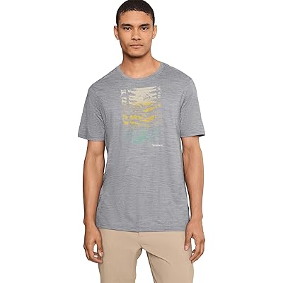 Smartwool Winding Trail Active Short Sleeve Graphic Tee light gray heather