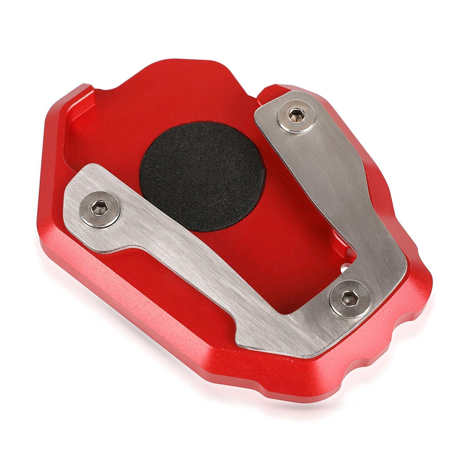 2025 CRF1100L Motorcycle Side Stand Enlarge Kickstand Plate Enlarger Side Stand Extension Compatible with CRF1100L Africa Twin/Adventure Sports/Adventure Sports ES/Adventure Sports DCT (Red)