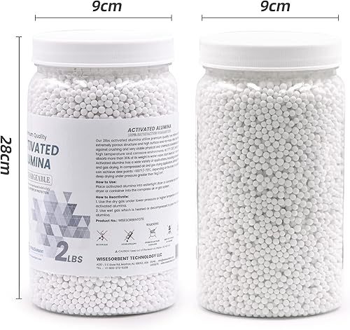 Miniatura 4 de Alúmina activada de 4 libras, desecante del alúmina, deshumidificador desecante reutilizable