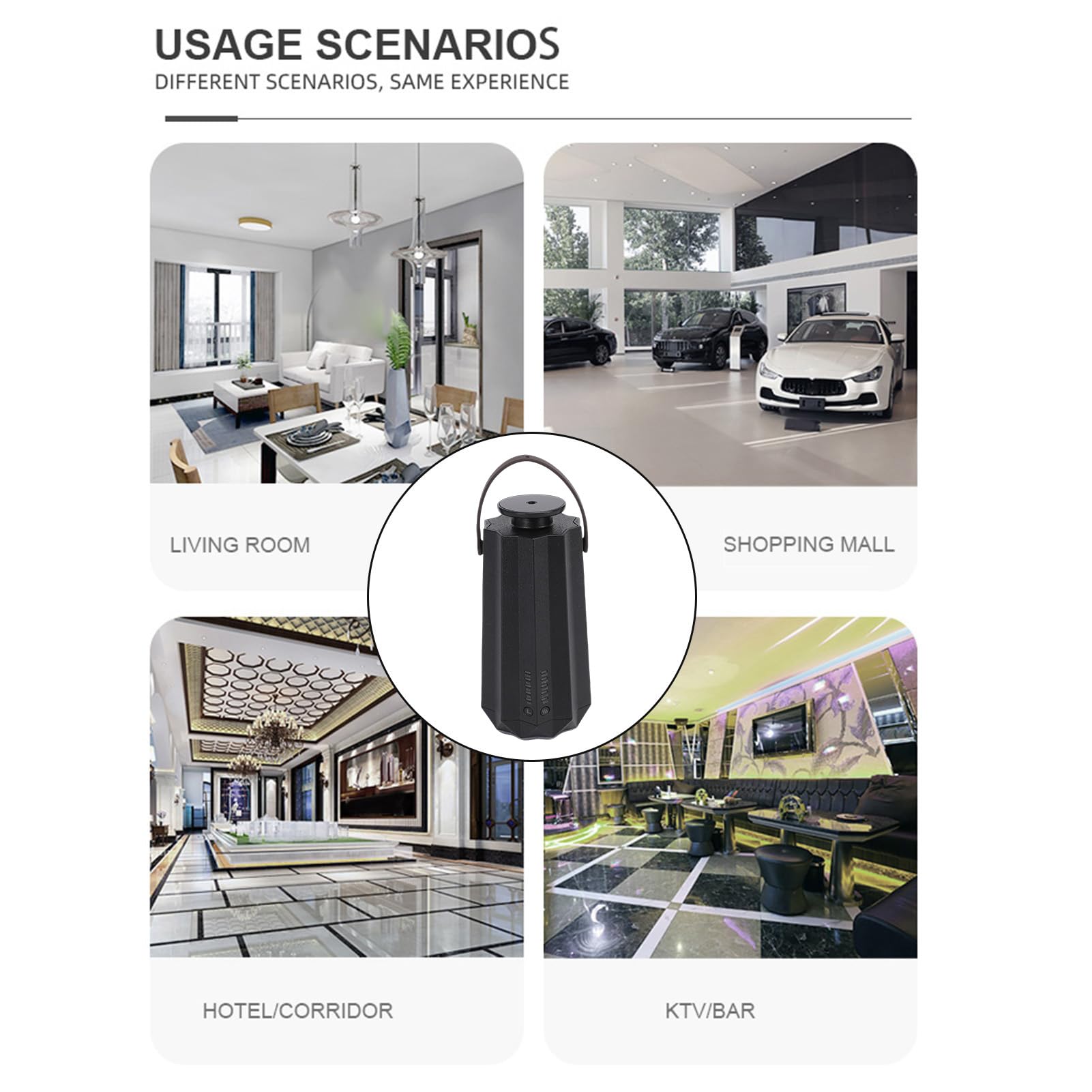 Bewinner Diffuseur d'huiles Essentielles Intelligent 50 ML – Contrôle par Application et Bouton, Diffuseur de Parfum Automatique pour la Maison, Pulvérisateur de Brume Aromatique Silencieux avec