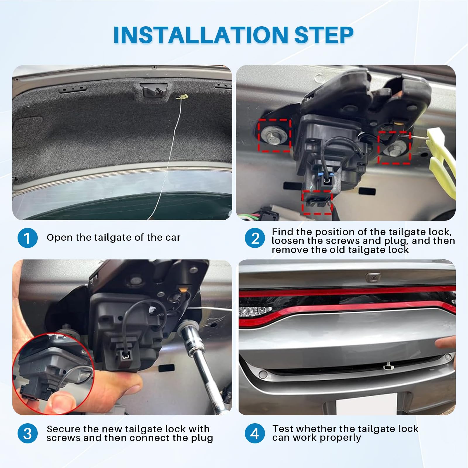 Cerradura de puerta trasera Cerradura de puerta trasera Reemplazo de cerradura de maletero para E46 E60 E63 E64 E81 E82 E85 E86 E87 E88 1998-2013 Accesorios de automóvil Pieza # 51247840617