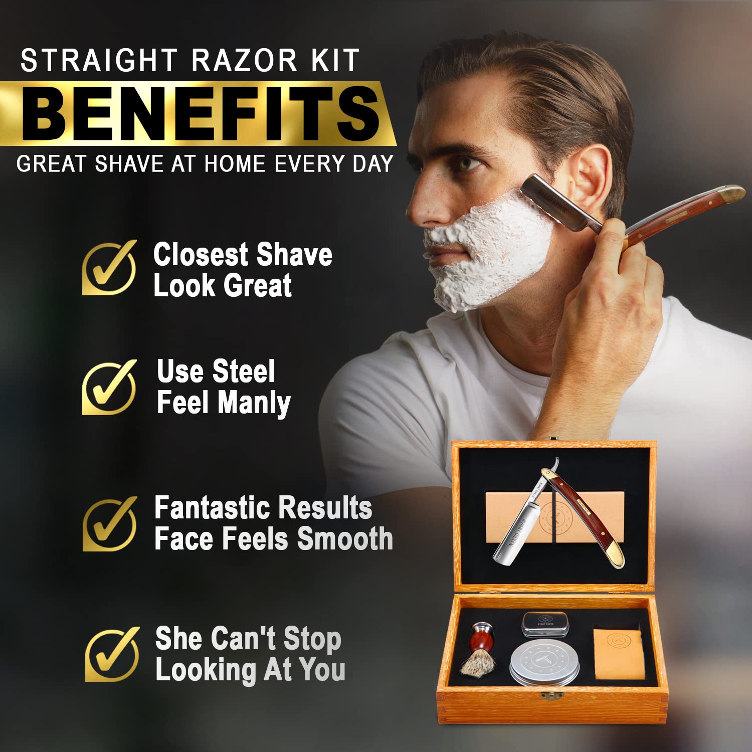 Straight Razor Shaving Kit