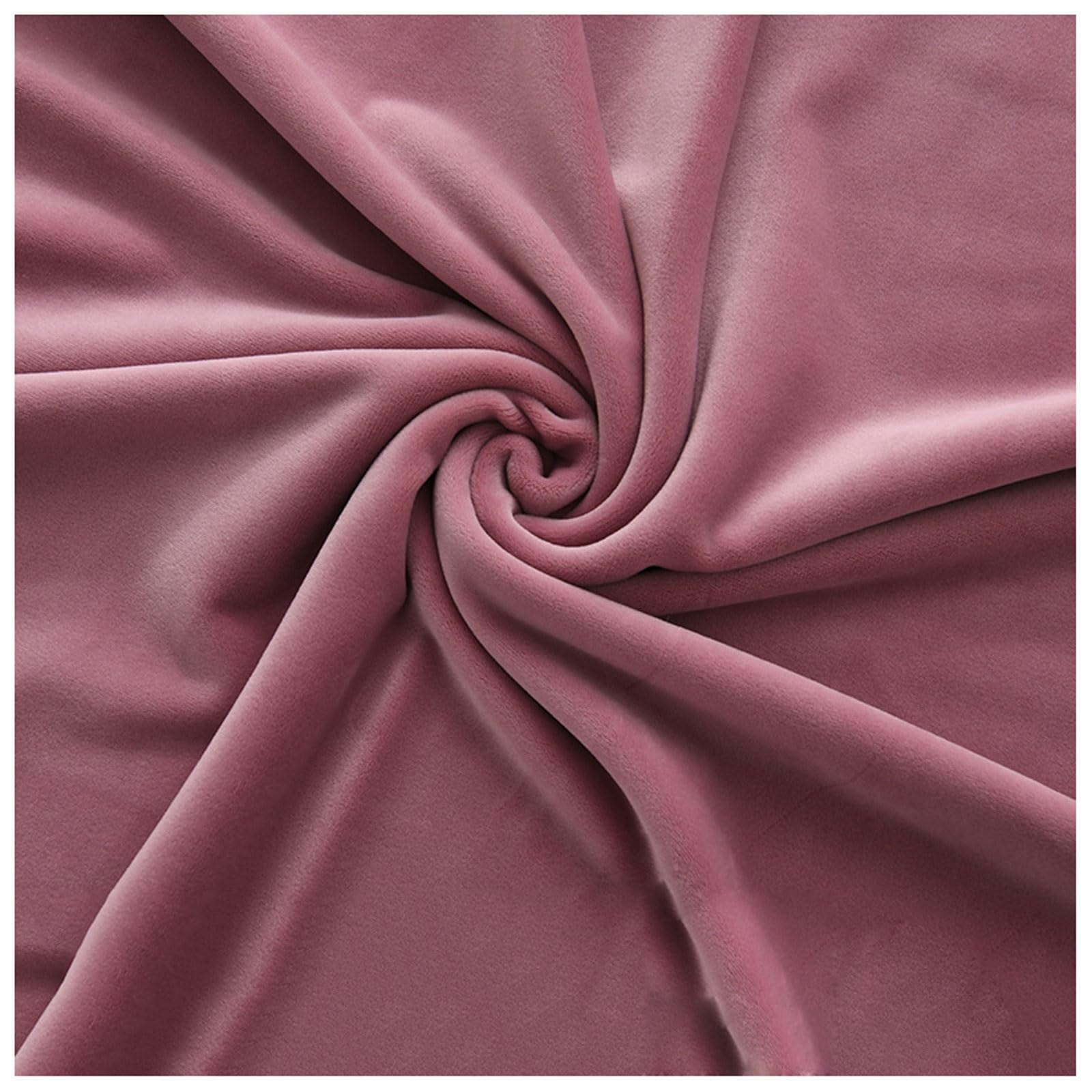 Velvet Fabric Squares 50x50cm, 38 Color Plush Plain Velour Fabric Craft Dress Fabric Curtain Material for Upholstery, DIY Crafts, Blinds, Dressmaking, Chair Seat Cover, Fashion Accessories (Color : P