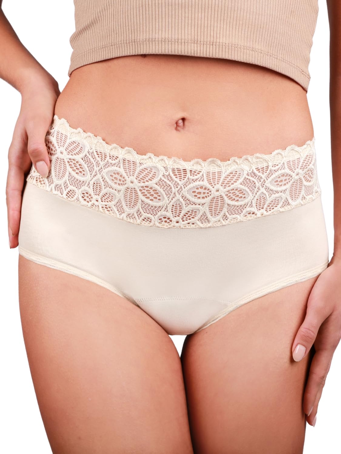 Taynie Deluxe Periodenunterwäsche aus Bio-Baumwolle - Periodenwäsche - Menstruationsunterwäsche - ersetzt 2-3 Tampons, Periodenslip Tragedauer bis 12 Std., waschbar bis 60°C