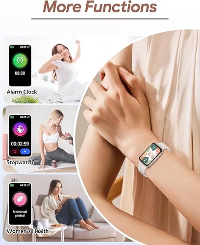 Miniatura 8 de RUIMEN Rastreador de actividad física, relojes de fitness para mujeres y hombres con monitor de frecuencia cardíaca, oxígeno en sangre, podómetro,