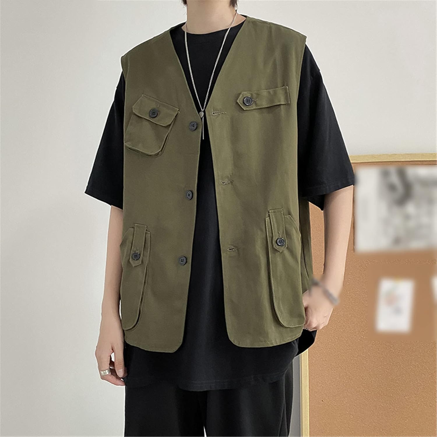 Vest Men's Design Street Japanese Fashion All-Match Summer Hip-Hop Clothing Summer