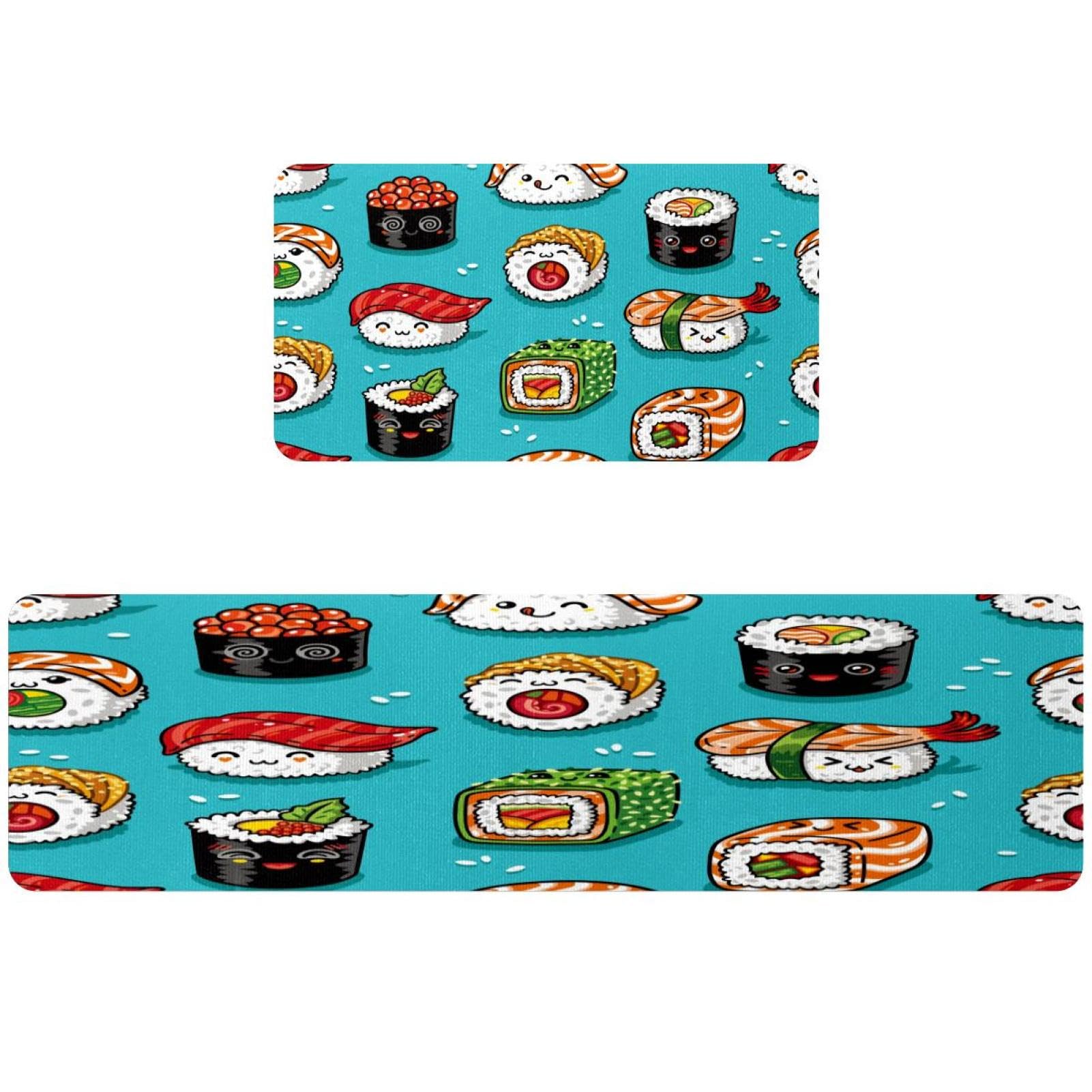 Tapete de cocina japonés antideslizante y lavable de diseño para hogar
