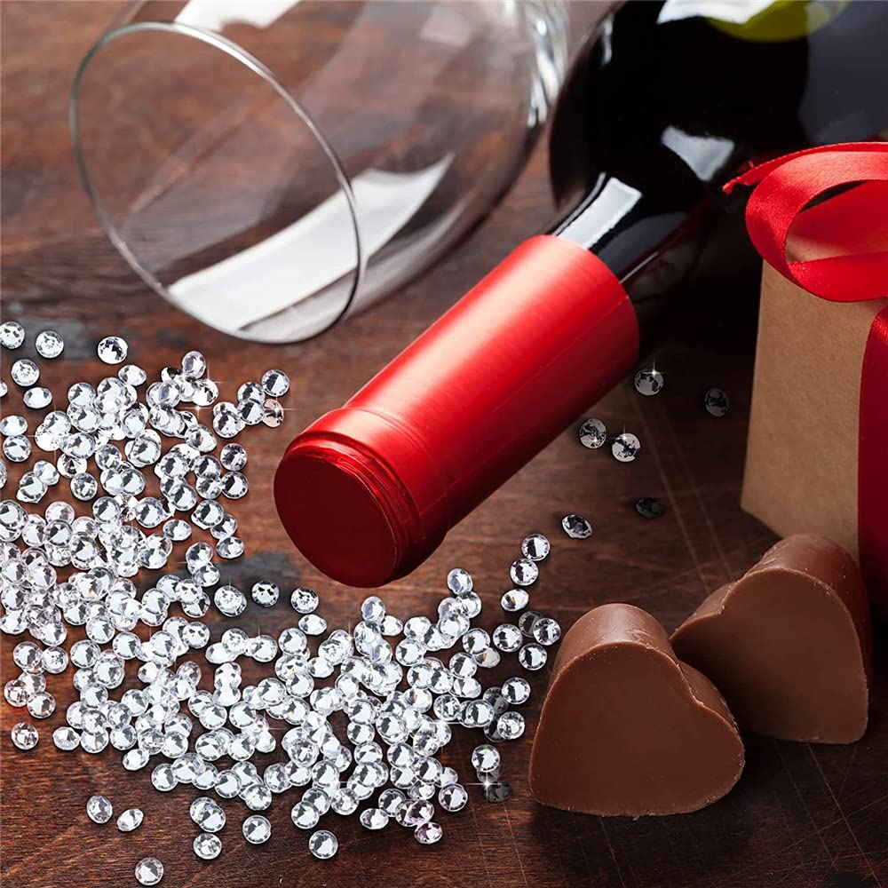 Diamentowe koraliki rozproszone kryształy ślubne błogość przezroczyste konfetti diamenty koraliki do dekoracji stołu weselnego biżuteria DIY zielona, 5000 szt