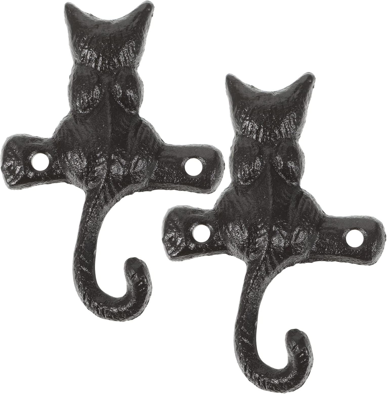 XINGJIANG Cast Iron Cat Key Hooks for Wall Decorative
