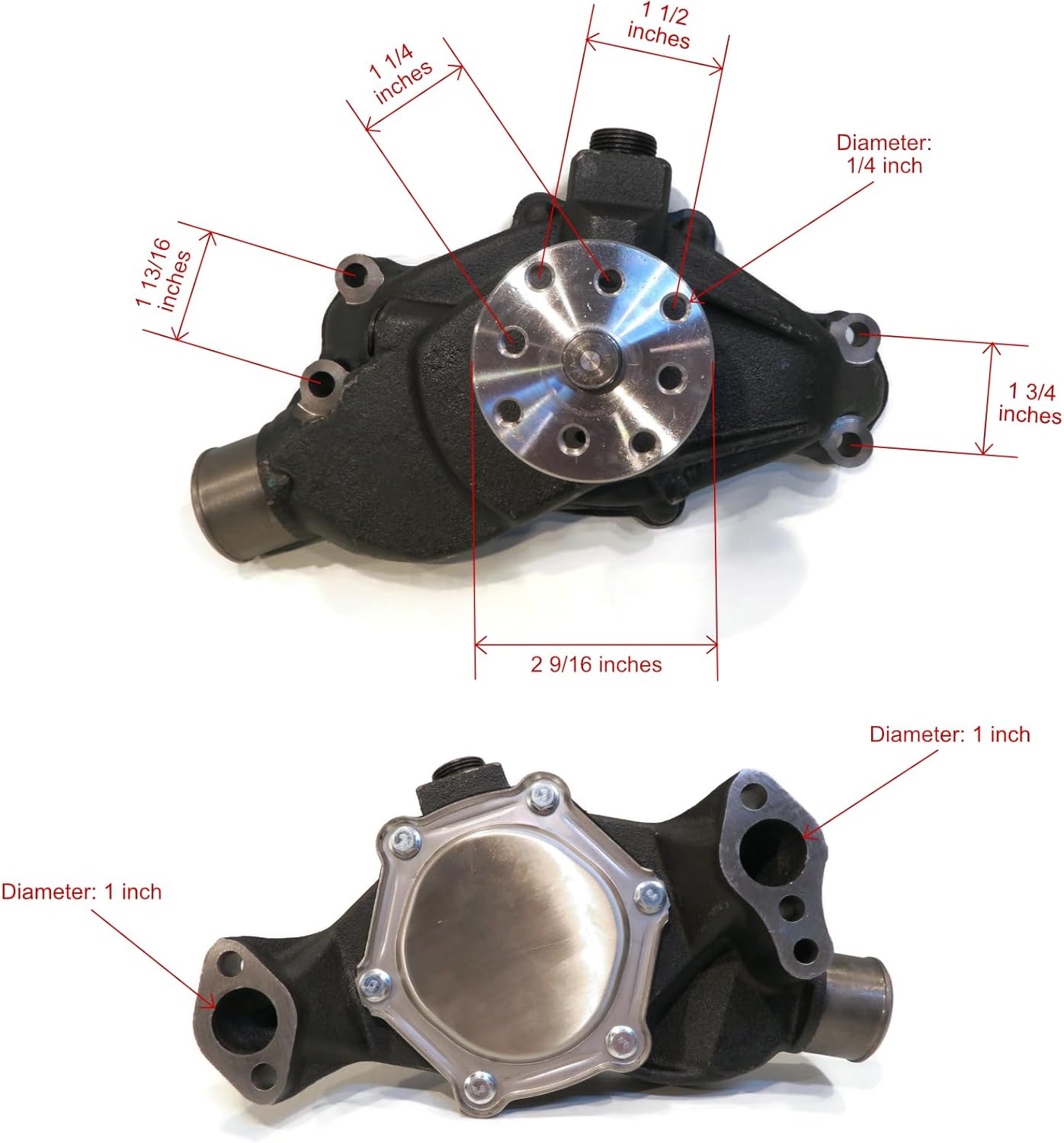 The ROP Shop Marine Water Pump for Pleasurecraft, Crusader RA057027, RA057018, 7142520, 20318