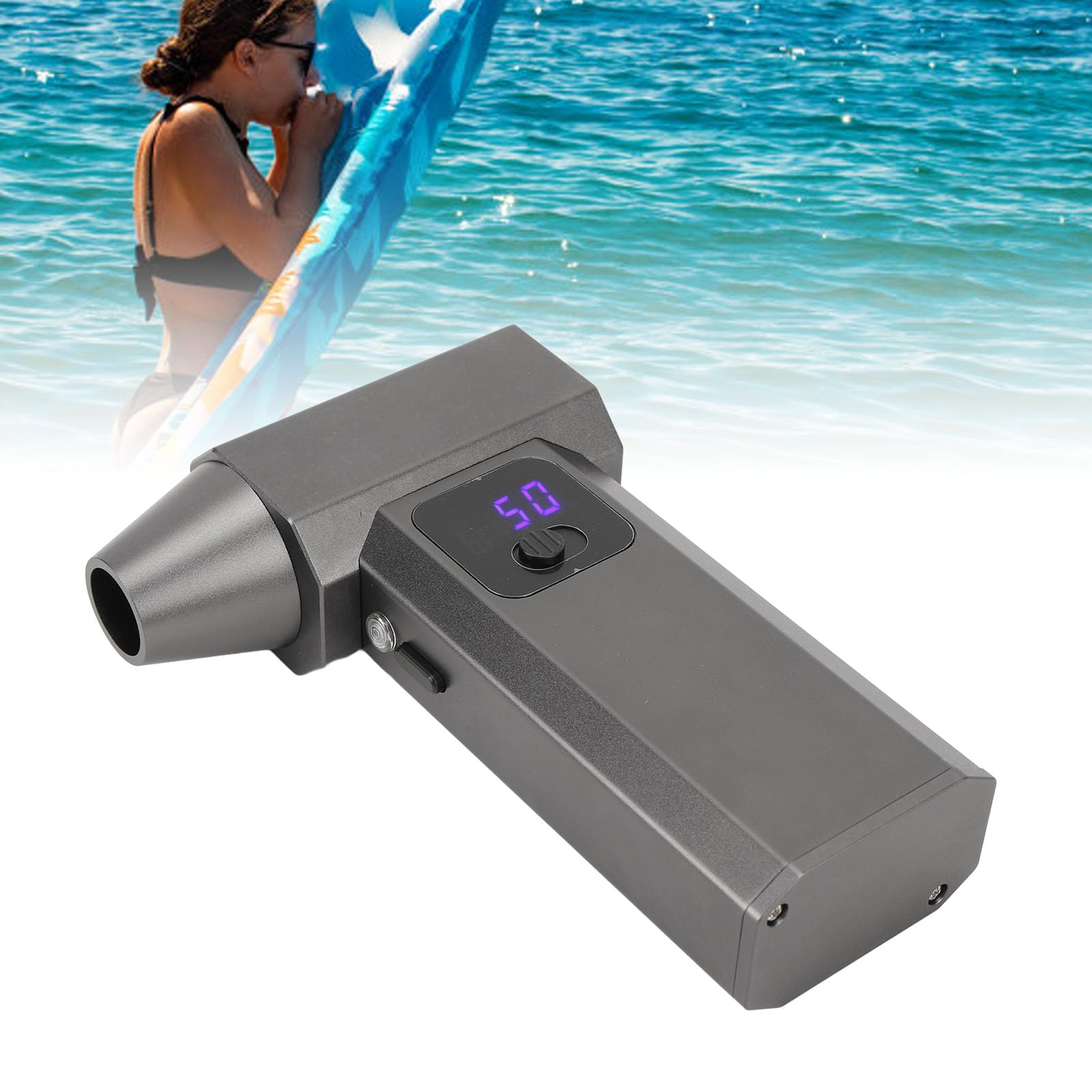 Jet Dry Blower 130000 tr/min sans fil à air électrique à air avec affichage LED et régulation de vitesse sans étape légère pour le nettoyage de la voiture et l'entretien de la