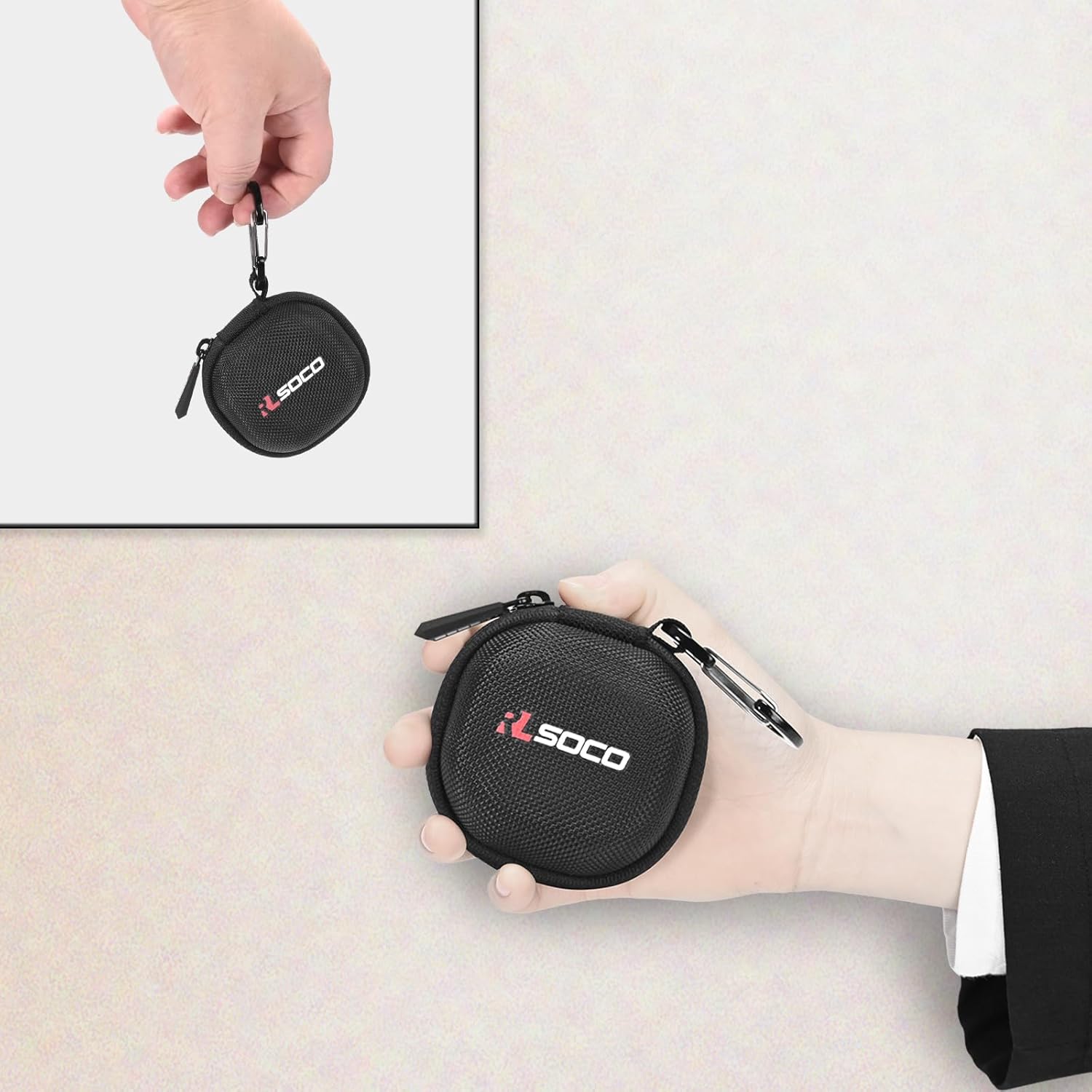 RLSOCO Hard Case for Anker Soundcore P40i Noise Cancelling Wireless Earbuds - Black (Case Only) - Image 6