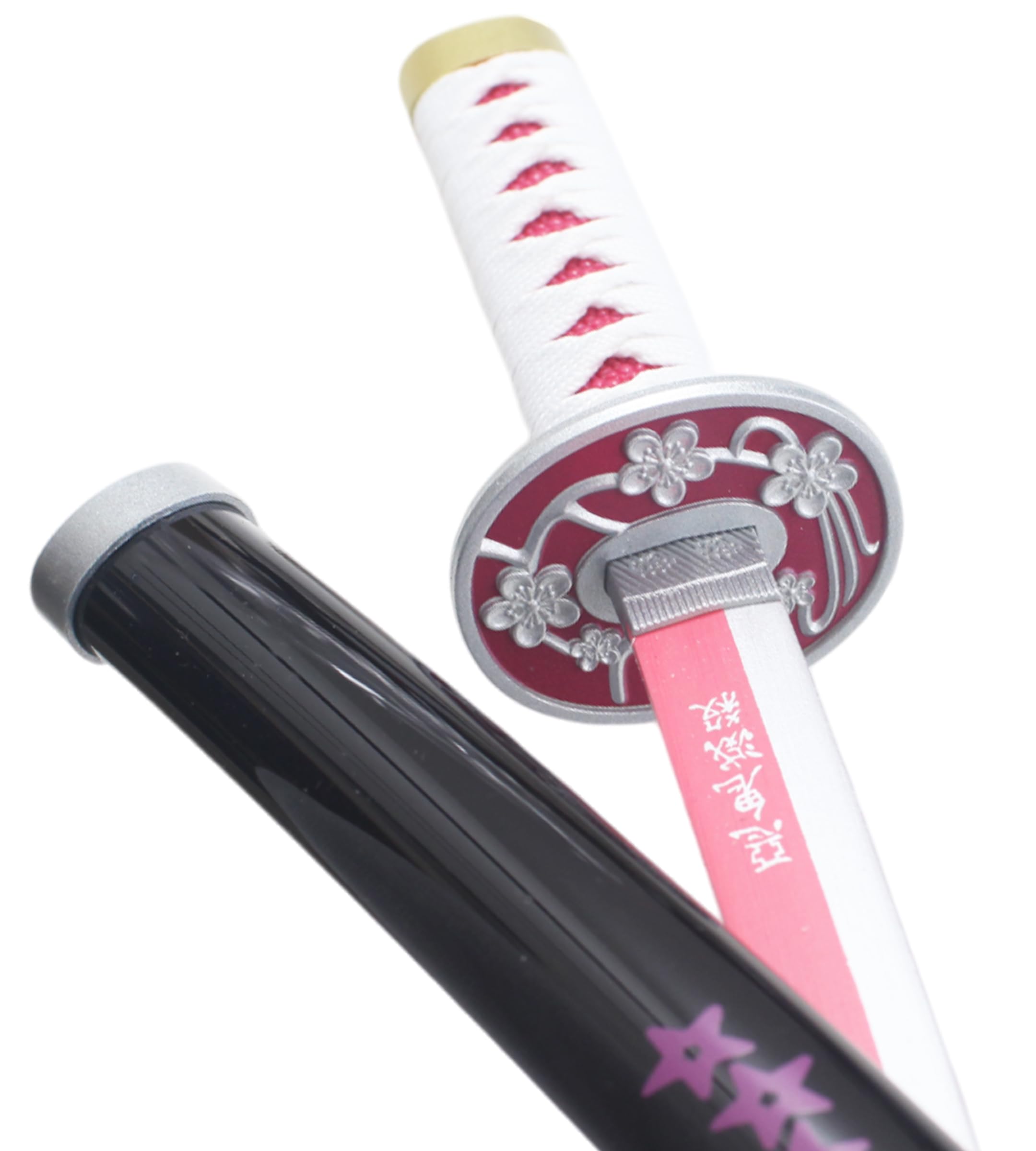 REPLIKSWORD Mini Katana Bois Lame Kanao Tsuyuri Épée Sabre - 45cm + Presentoir