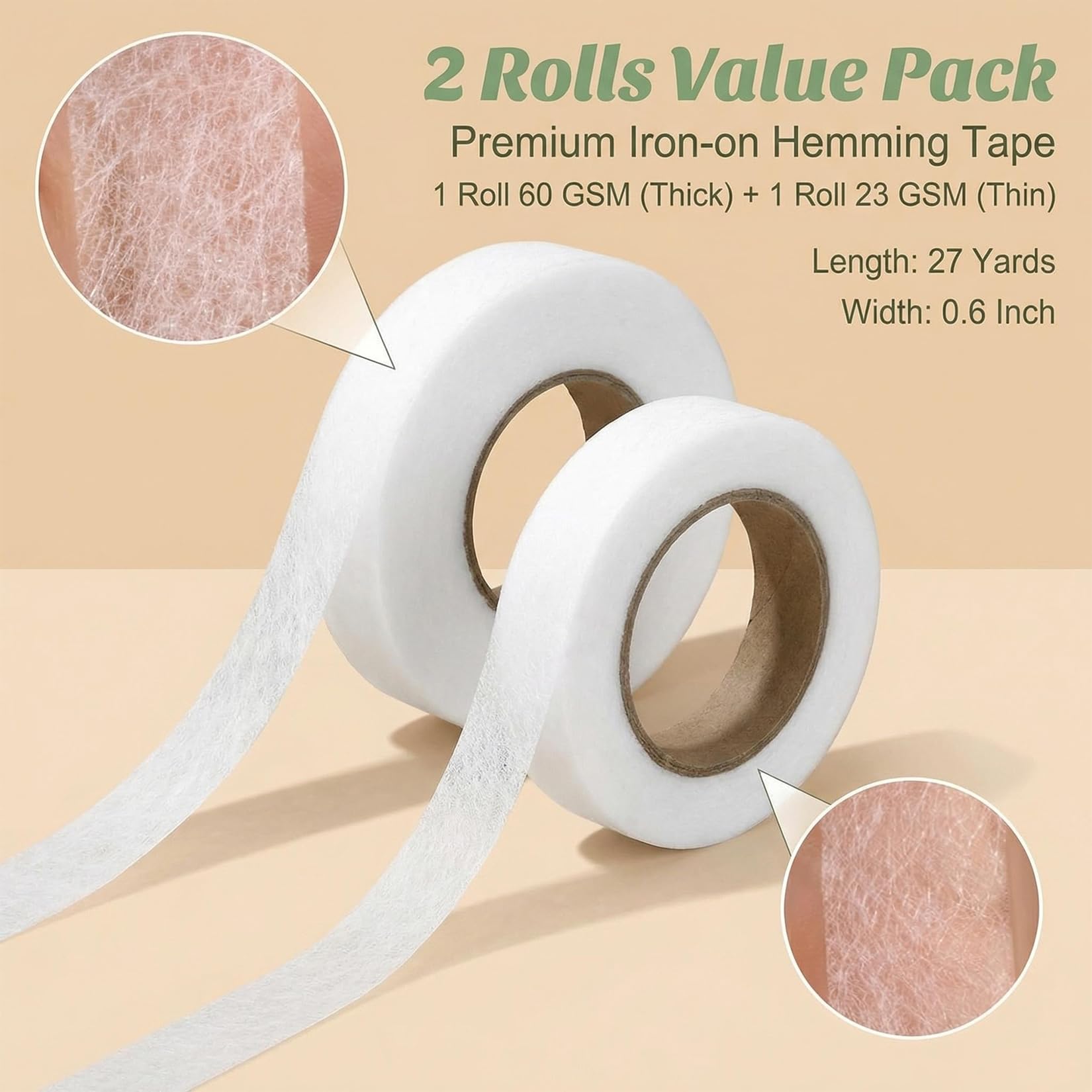 hem tape for dress Amazon.com: MAQIHAN 2 Rolls Hemming Tape