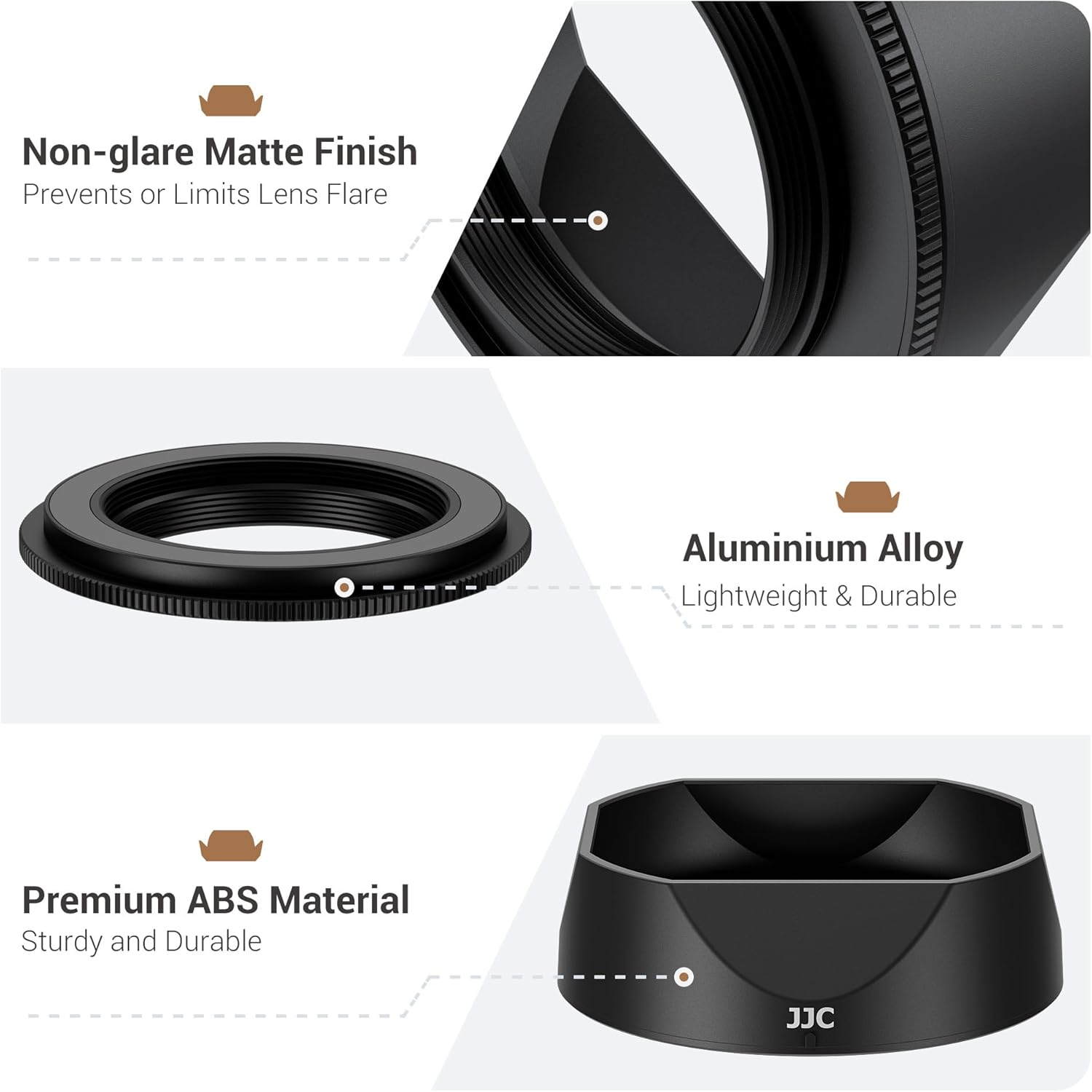 Magnetic Square LH-XF27 Lens Hood Shade with 39mm Adapter Ring for Fuji Fujifilm XF 23mm F2.8 R WR On X-E5 XE5, Lens Protector for XF 27mm F2.8 R WR(NOT for TTArtisan), Replaces LH-XF27(No Filters)
