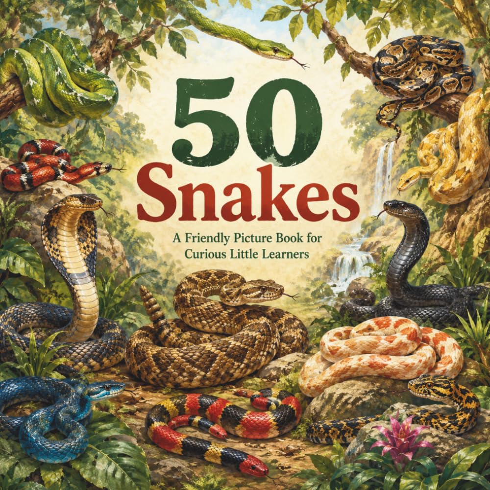 50 Snakes: A Friendly Picture Book for Curious Little Learners (The 50 Things Kids Should Know Series)