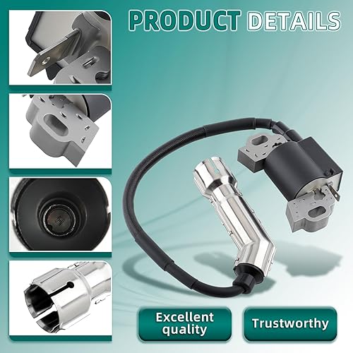 Miniatura 3 de AUTOKAY Bobina de encendido 994-00136A compatible con MTD Troy Bilt CC800 Walk Behind CC30H Hydro Mini Rider cortadoras de césped para Cub Cadet