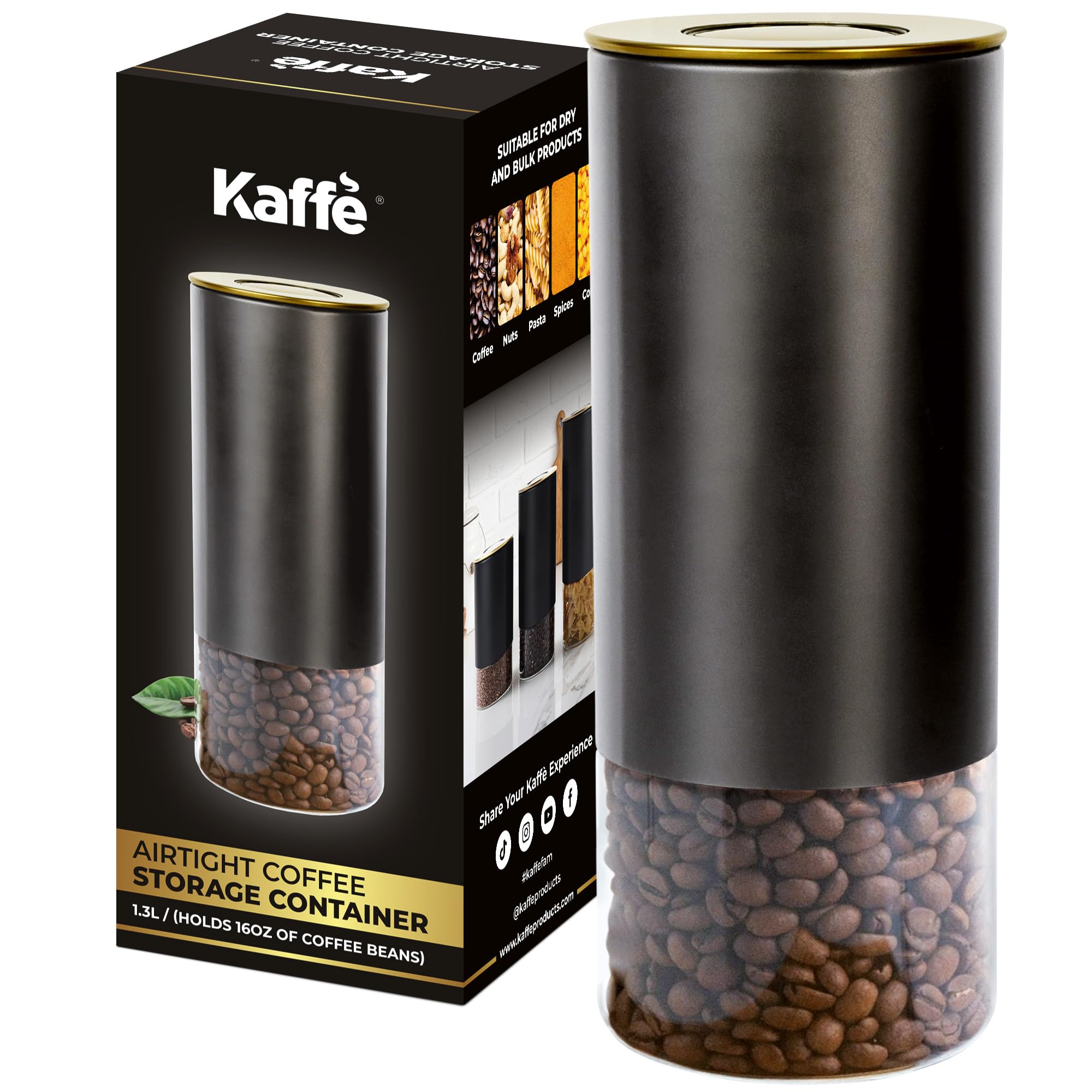 Kaffe Glass Coffee Canister