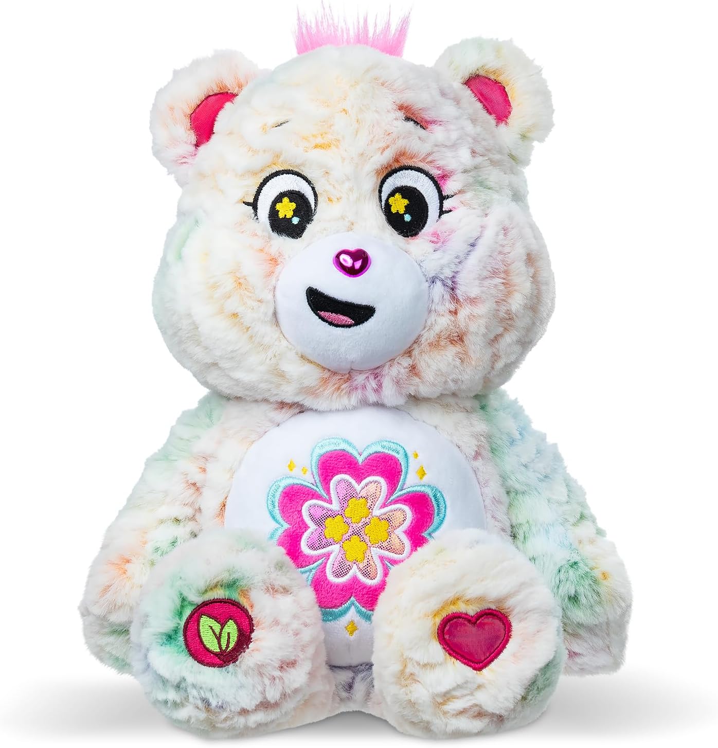 Care Bears 35cm Medium Plush – Blossom Heart Bear (Eco Friendly) - Soft Cuddly Toy for Kids & Collectors - Suitable for Girls and Boys 4