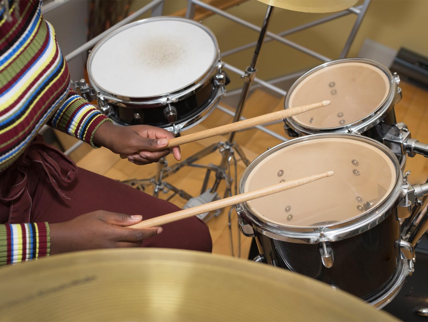 2 Paires De Baguettes Batterie 5A/5B – Bois D'Érable – Idéal Jazz, Rock & Débutants