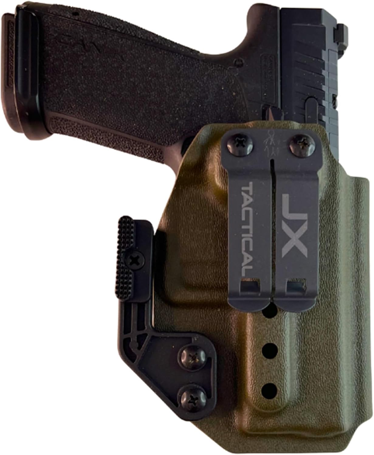 JX Tactical - Inside Waist Band 2.0 - Left Hand Draw - Compatible with Canik MC9 Prime w/Monoblock - OD Green - Optic in U.S.A