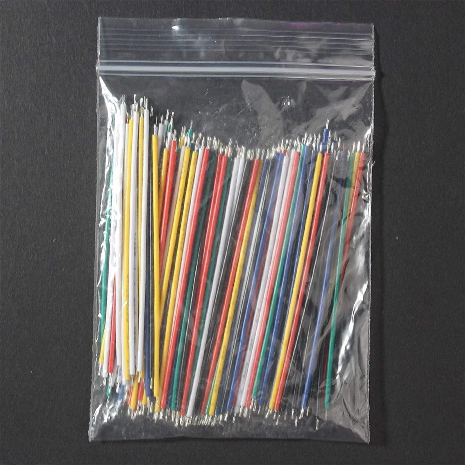 Juego de 120 Cables estañados 26AEG 24AWG, Cable electrónico de 7,8 cm, 6 Colores, Puente, Kit de Bricolaje for Cables de Placa de Pruebas PCB.(26AWG)