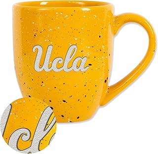 NCAA 16 oz Team Color Laser Engraved Speckled Ceramic Coffee Mug (T & U Schools)