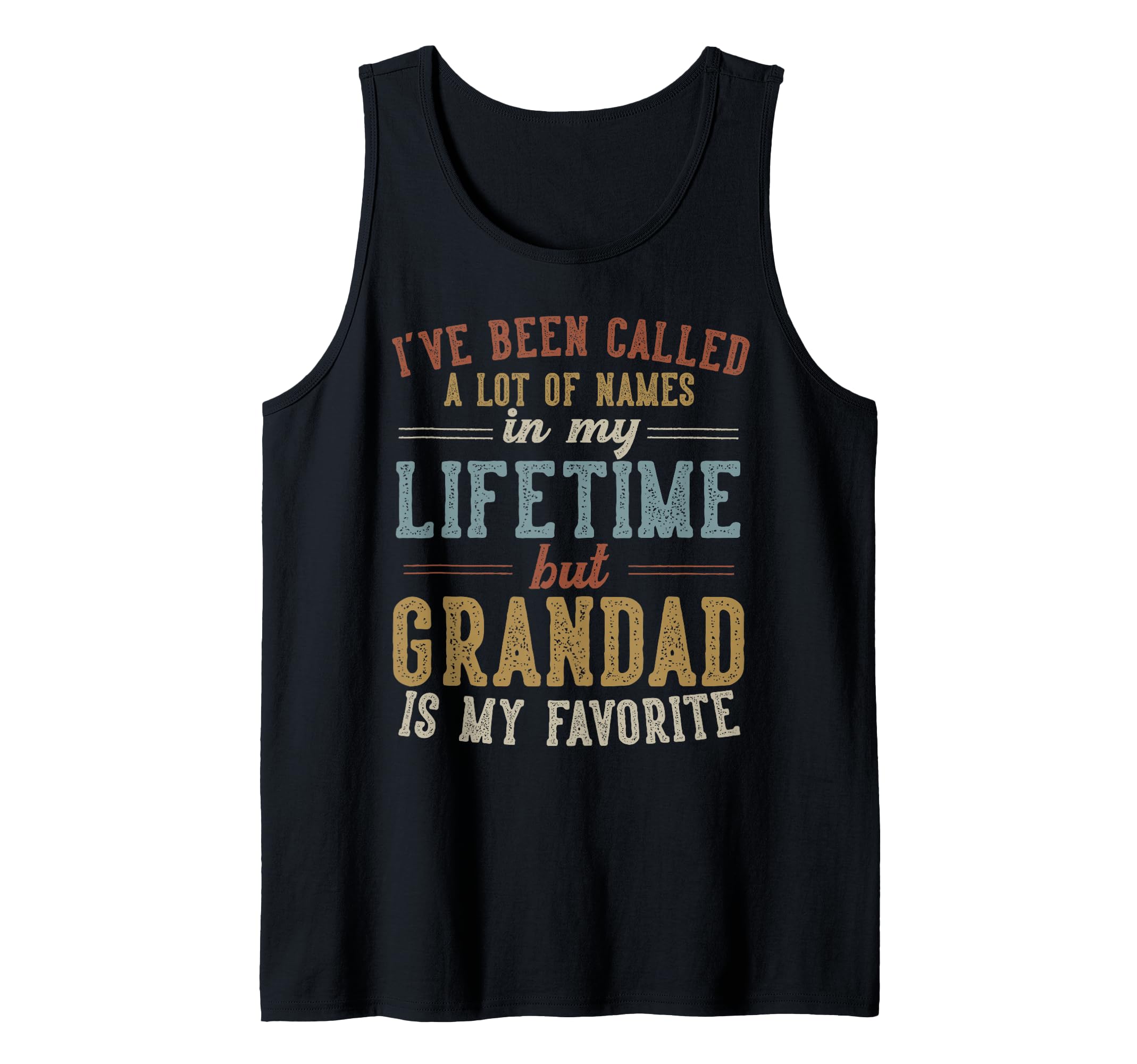 Mens Grandad Is My Favorite Name - Father's Day Grandad Tank Top